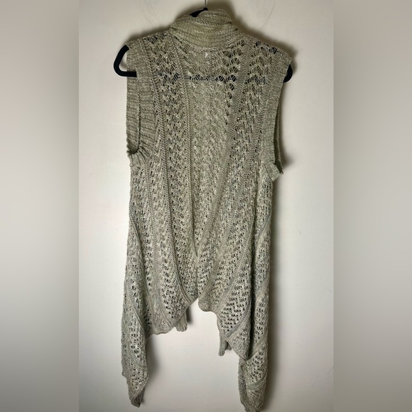 CANYON RIVER BLUES Boho Crochet Midi Vest Women’s Size Large - Picture 4 of 12